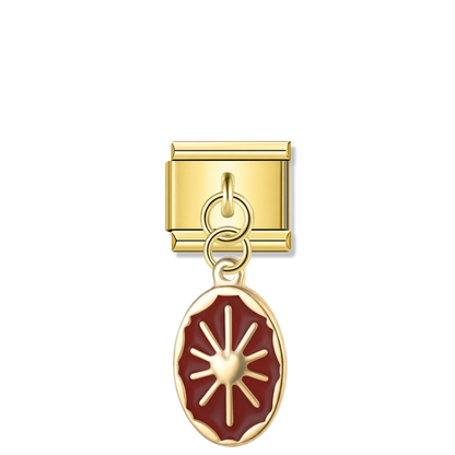 Heart of Hestia – gold Italian pendant charm by Italycharm