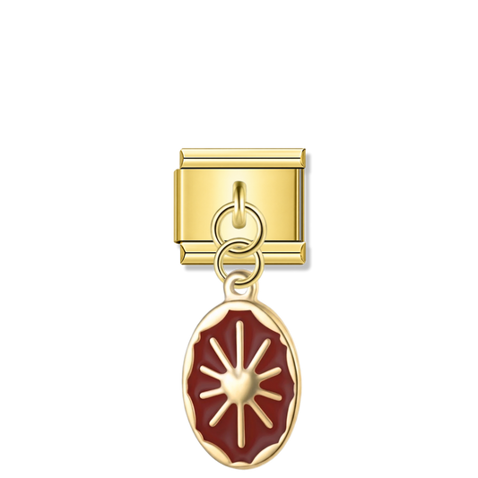 Heart of Hestia – gold Italian pendant charm by Italycharm