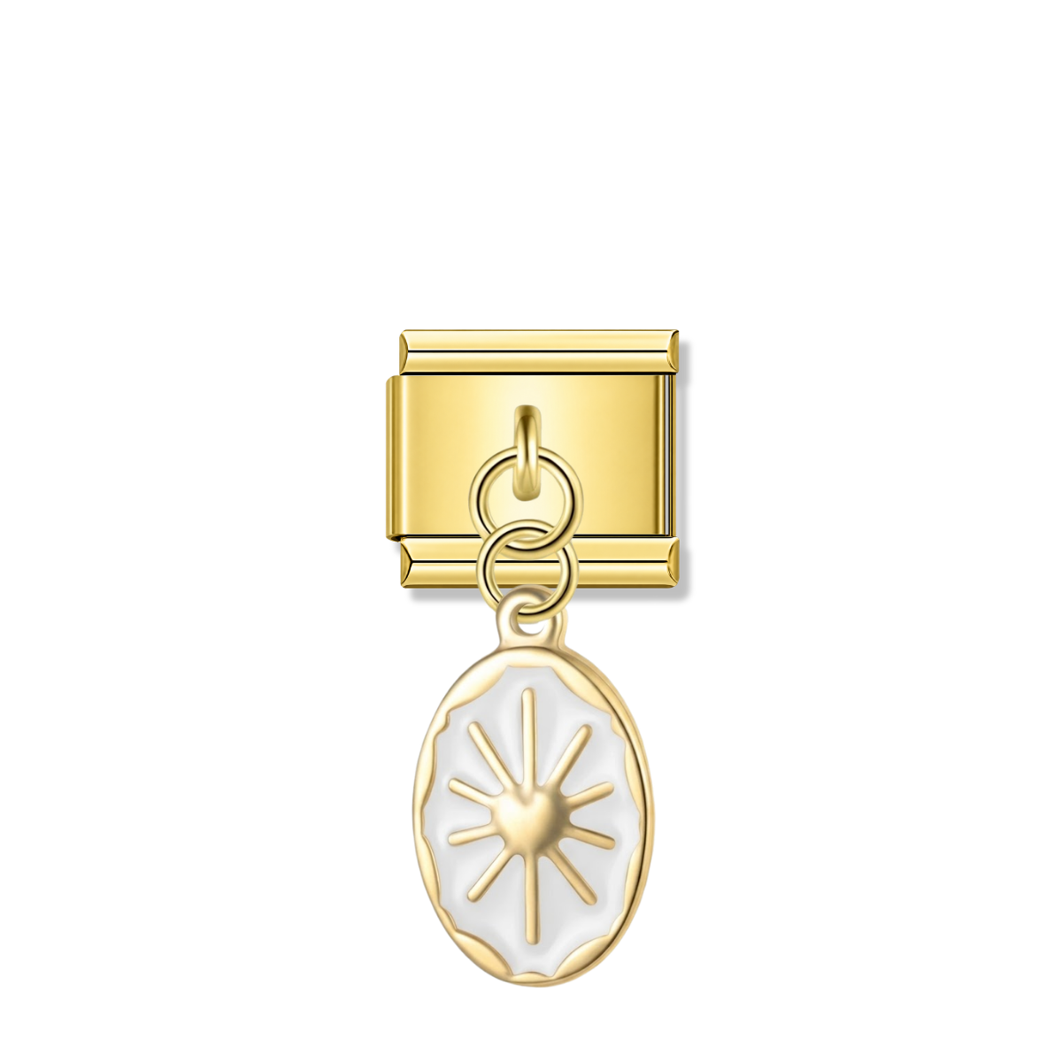 Heart of Selene – gold Italian pendant charm by Italycharm