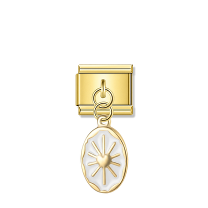 Heart of Selene – gold Italian pendant charm by Italycharm