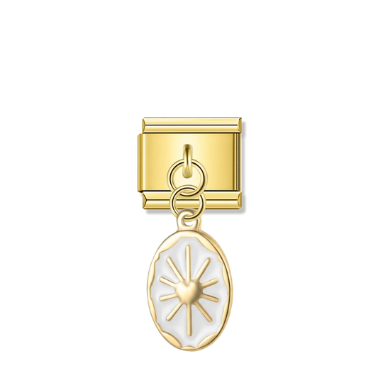 Heart of Selene – gold Italian pendant charm by Italycharm