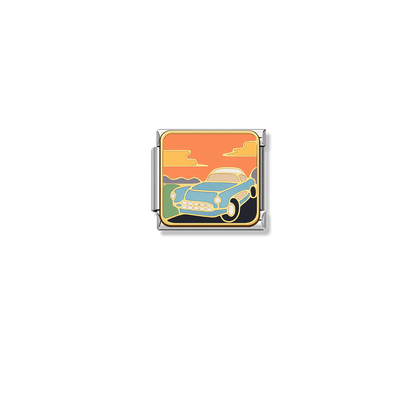 Horizon Racer – silver Italian charm by Italycharm