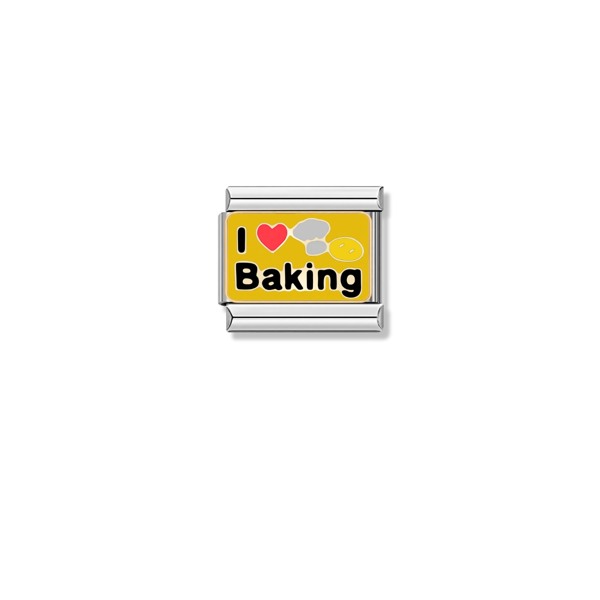 I Love Baking – silver Italian charm by Italycharm