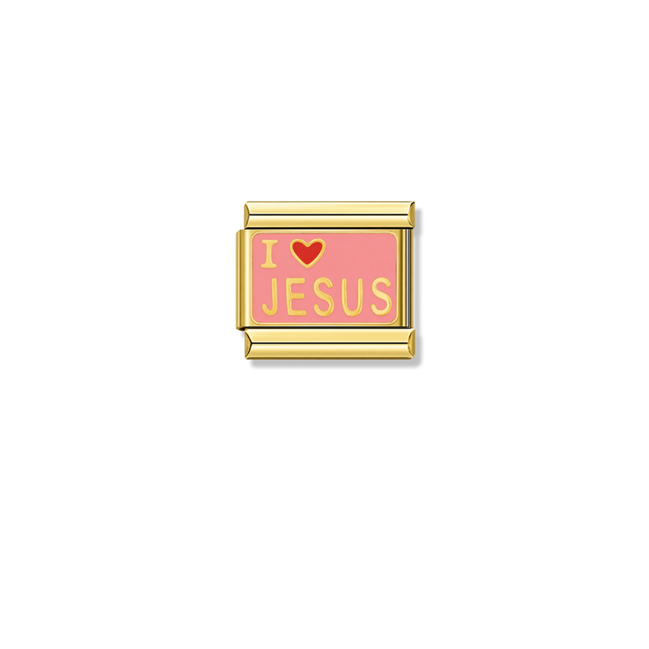 I Love Jesus - Gold Charm