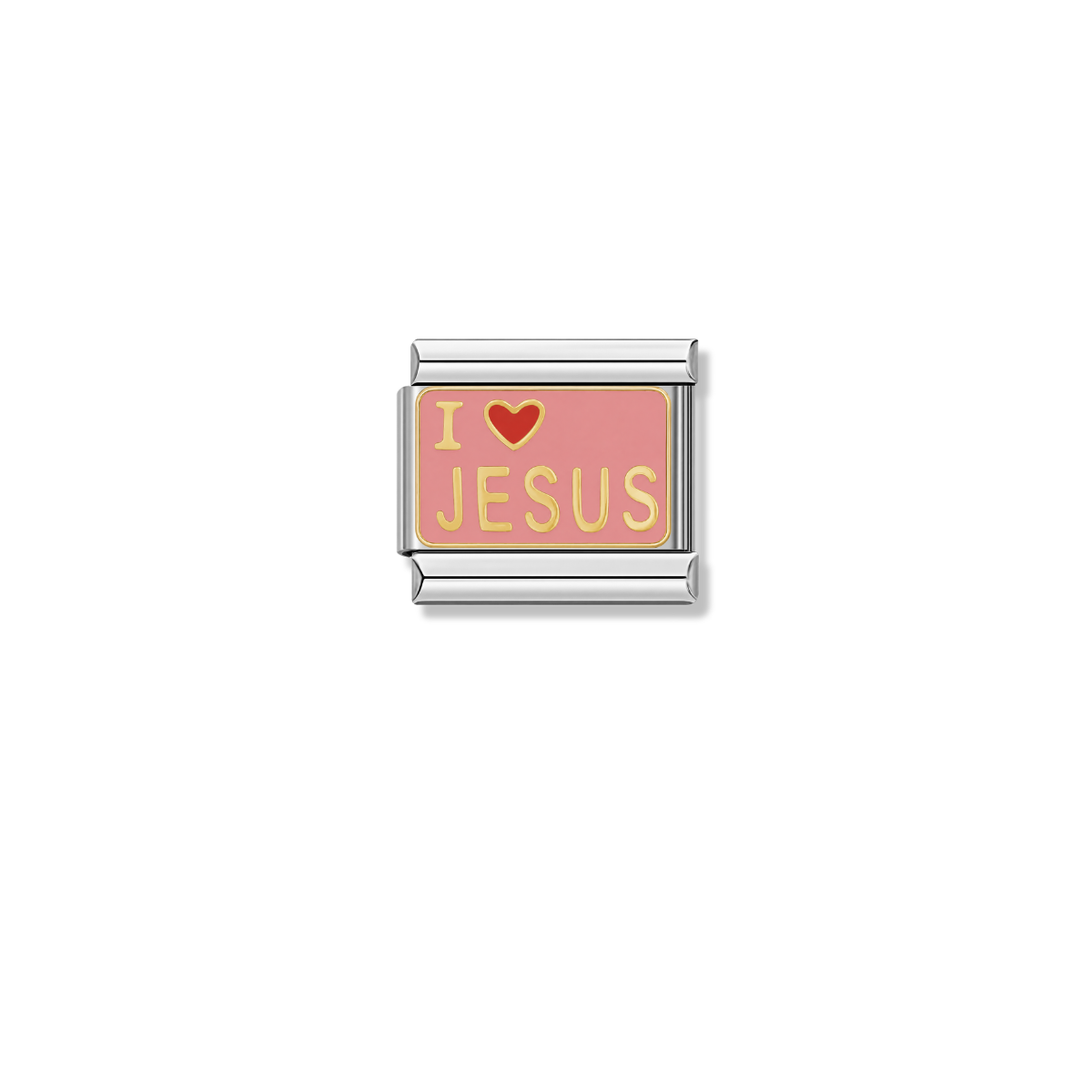 I Love Jesus – silver Italian charm by Italycharm