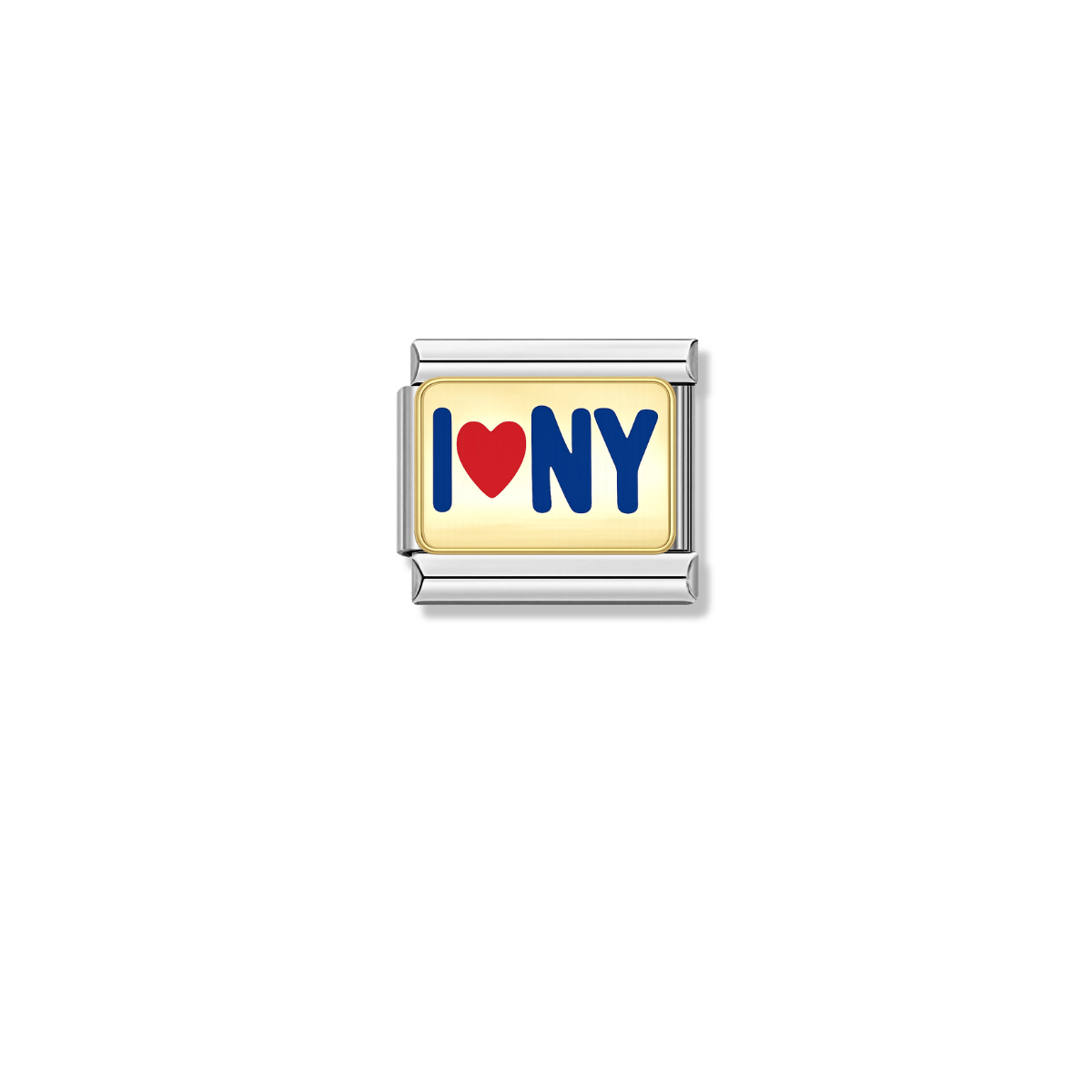 I Love NY – silver Italian charm by Italycharm