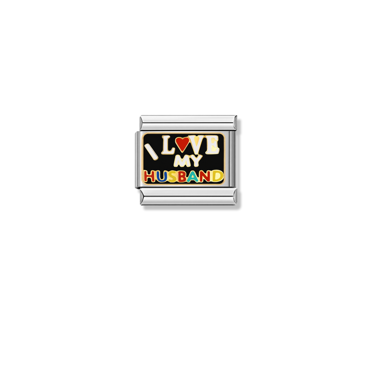 I Love my Husband – silver Italian charm by Italycharm
