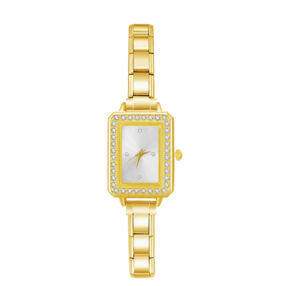 Imperiale Square – Ivory Dial Gold Women's Watch | Italycharm – Italian charm watch by Italycharm