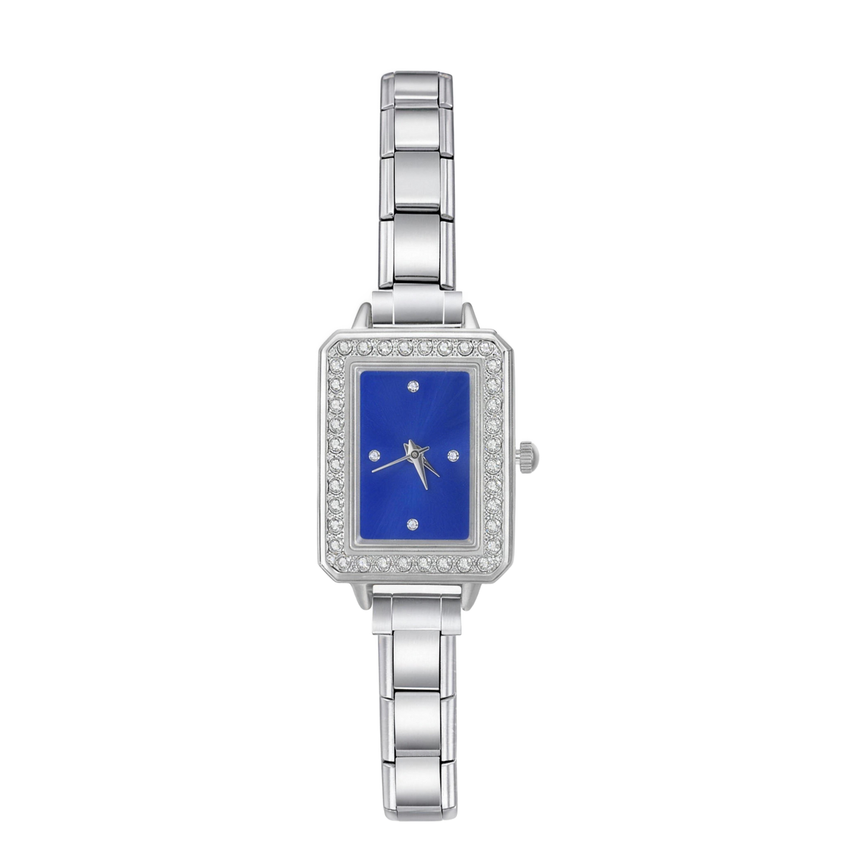 Imperiale Square – Sapphire Blue Dial Silver Women's Watch | Italycharm – Italian charm watch by Italycharm