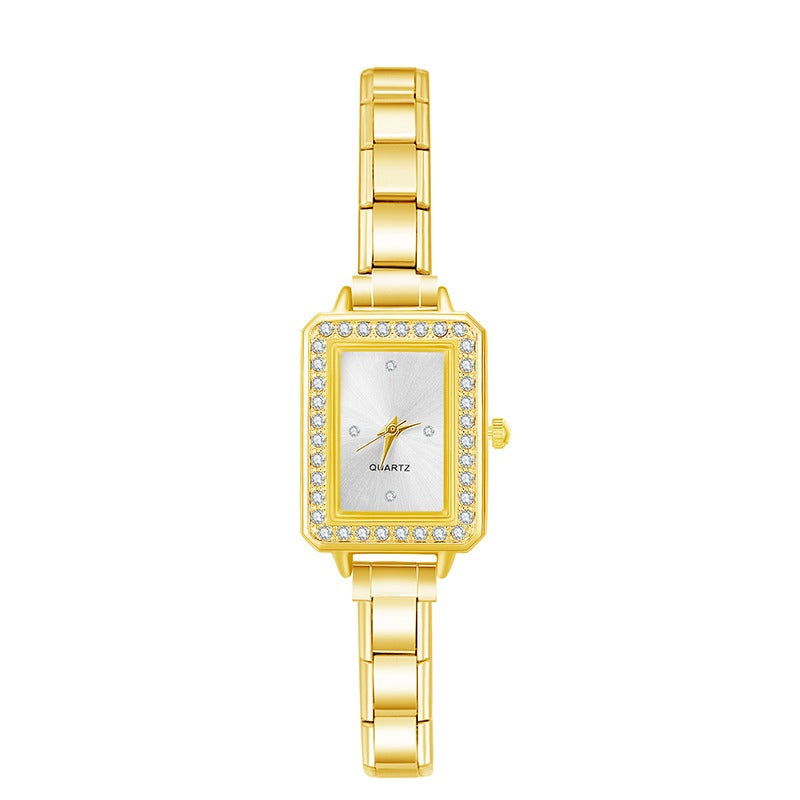 Imperiale Square – Ivory Dial Gold Women's Watch | Italycharm