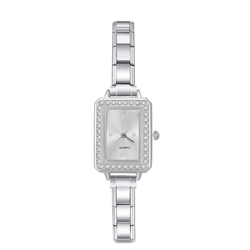 Imperiale Square – Ivory Dial Silver Women's Watch | Italycharm