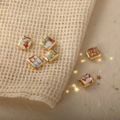 Reindeer Leap – Gold Charm - Charmris