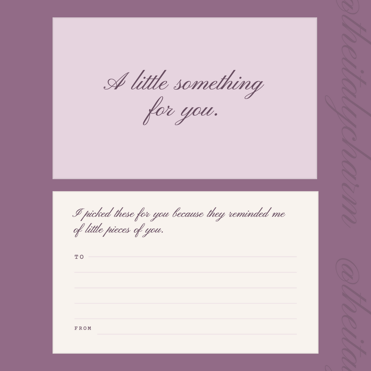 A Little Something - Gift Note Card