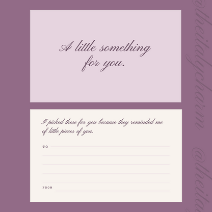 A Little Something - Gift Note Card