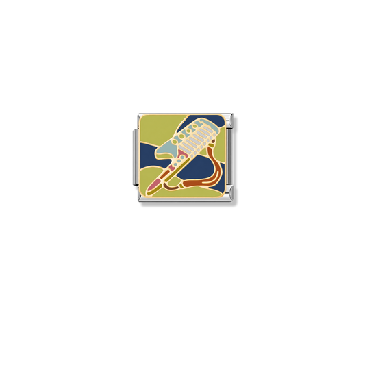 Keytar Groove – silver Italian charm by Italycharm