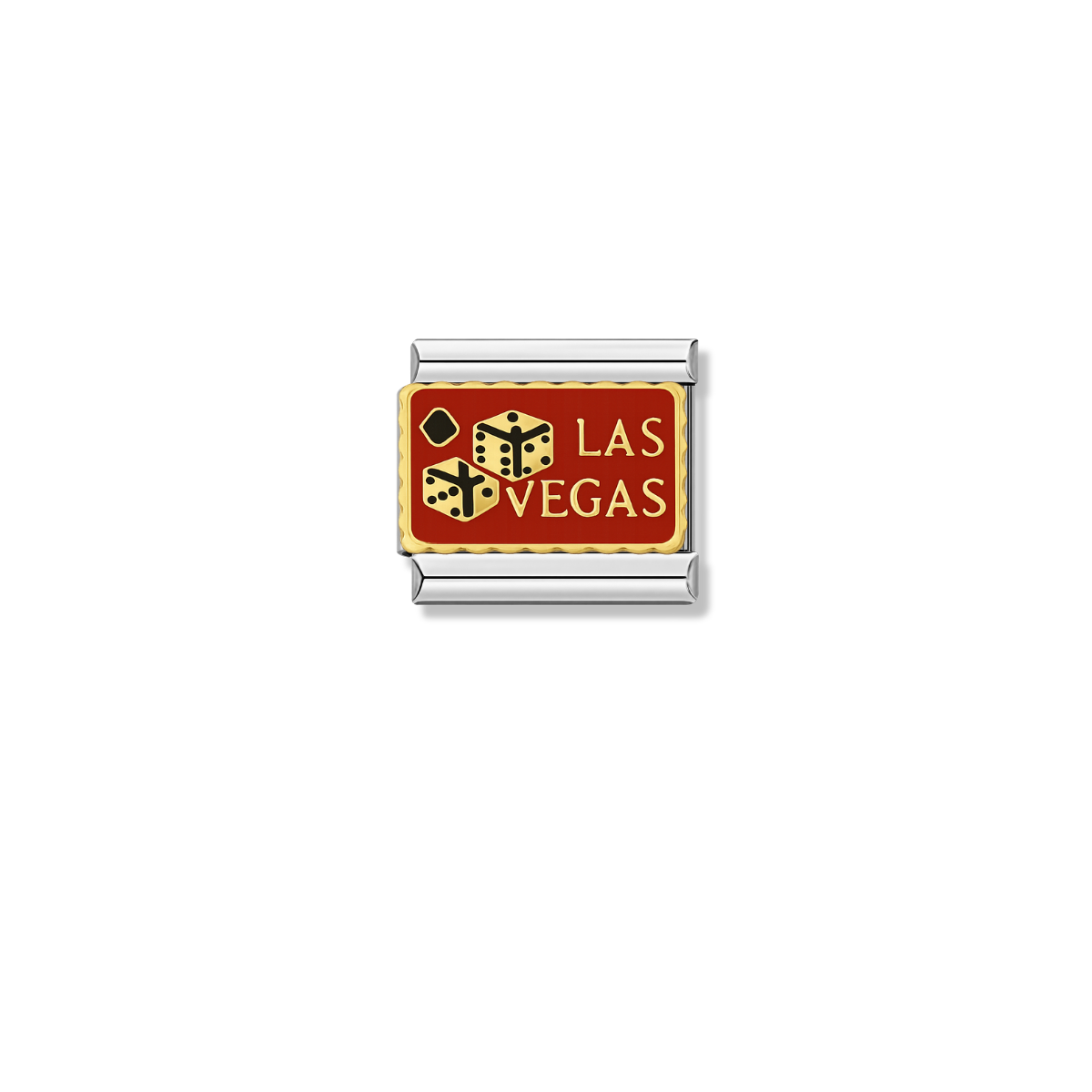 LAS VEGAS – silver Italian charm by Italycharm