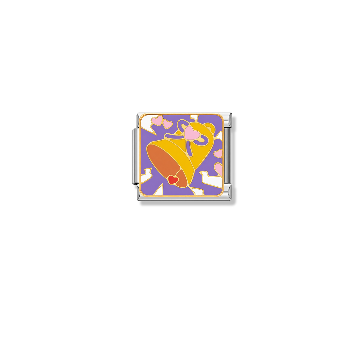 Love Bell – silver Italian charm by Italycharm