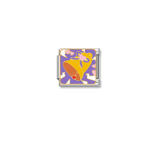 Love Bell – silver Italian charm by Italycharm