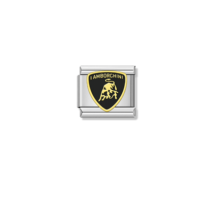 Lamborghini – silver Italian charm by Italycharm