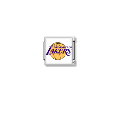 Los Angeles Lakers Logo – silver Italian charm by Italycharm