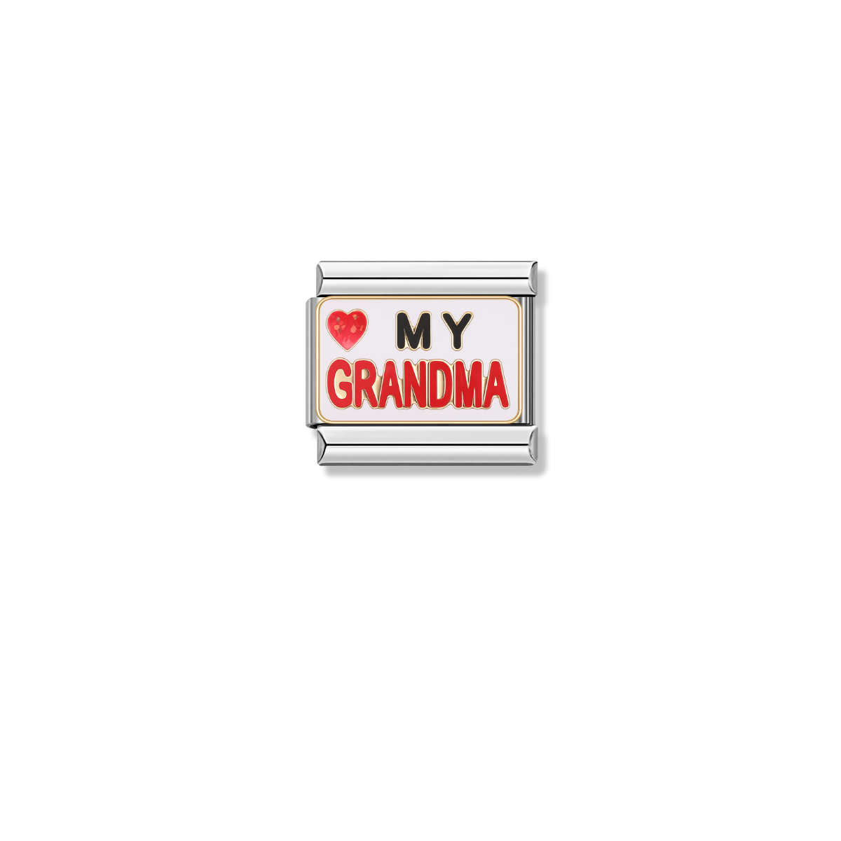 Love My Grandma – silver Italian charm by Italycharm
