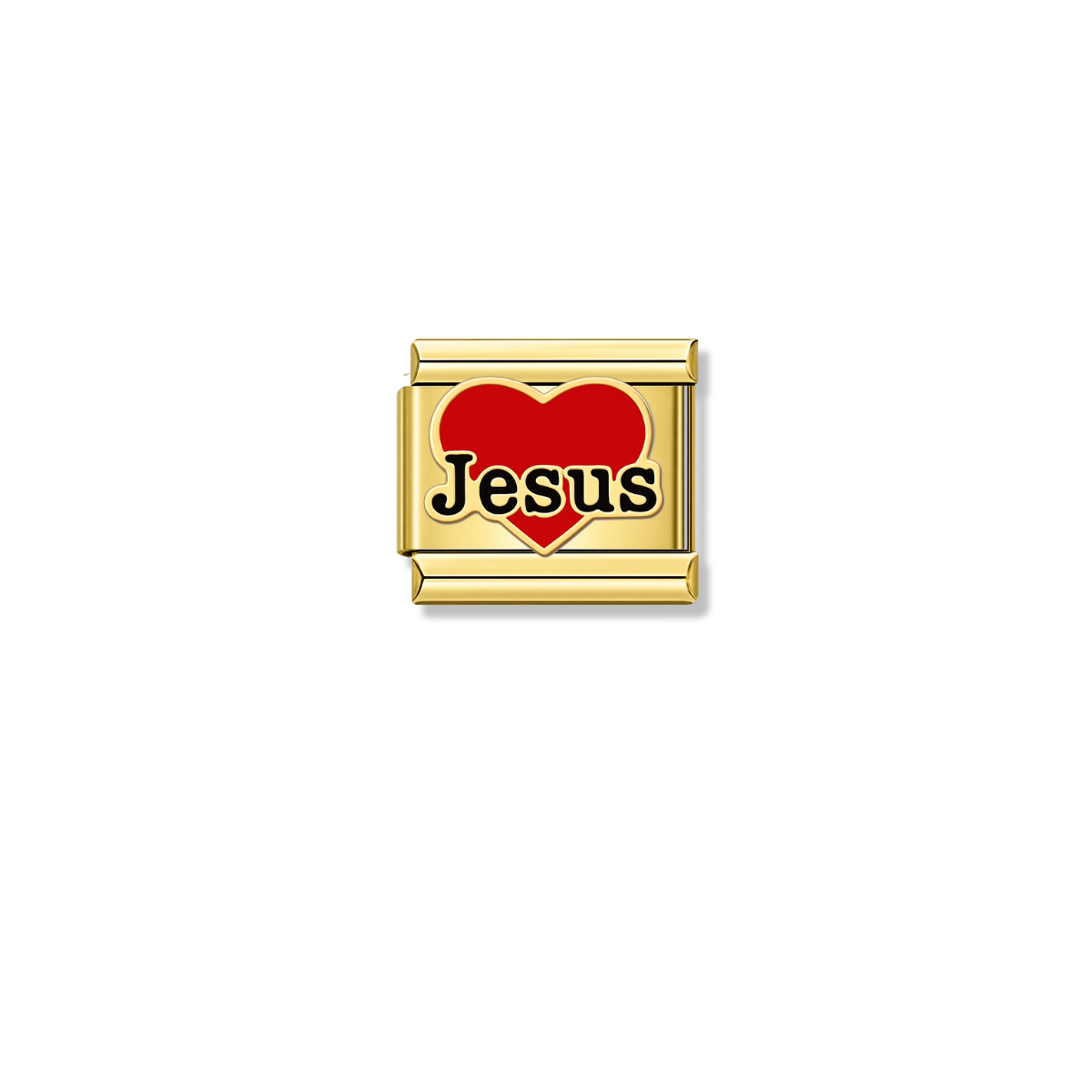 Loves Jesus – gold Italian charm by Italycharm