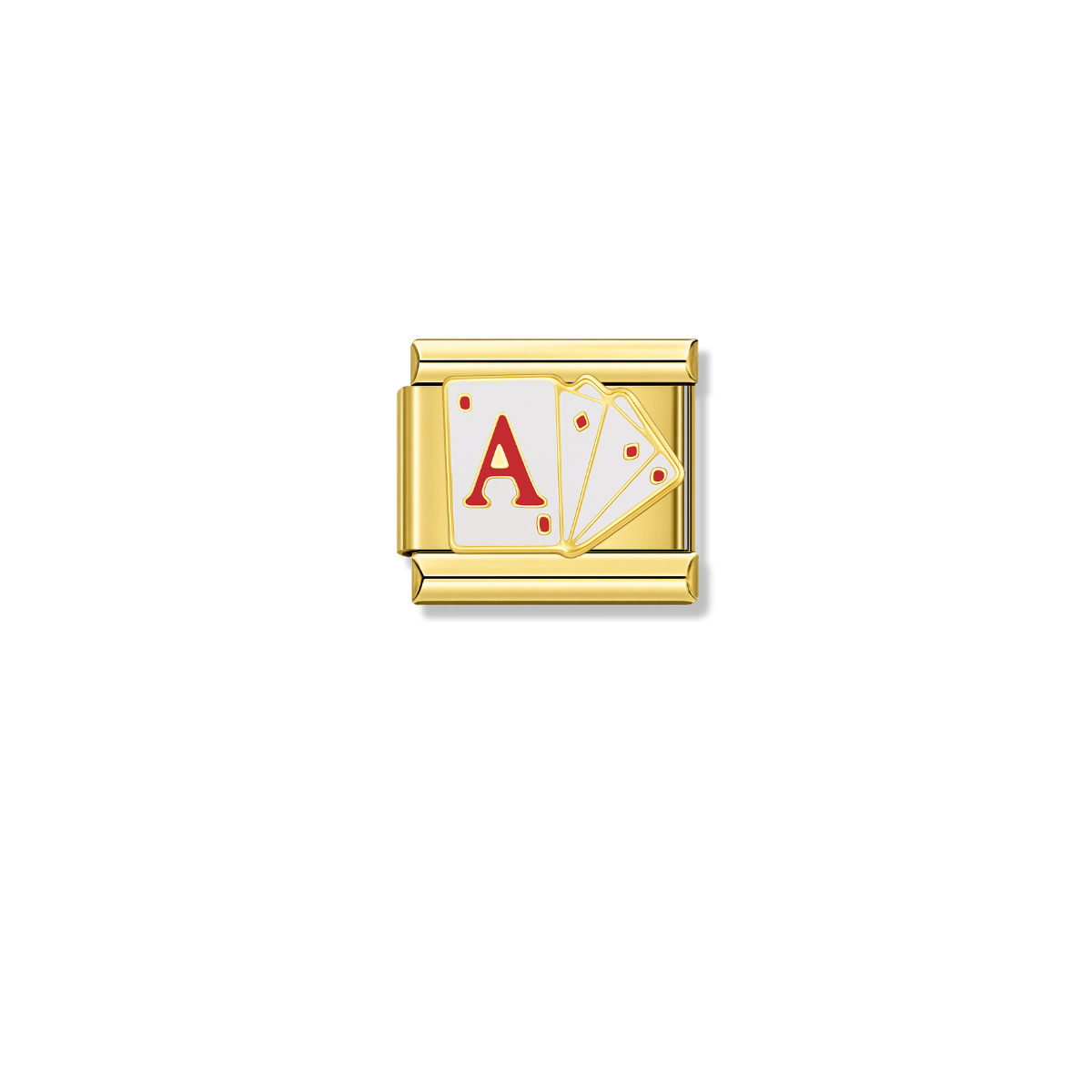 Lucky Aces – gold Italian charm by Italycharm
