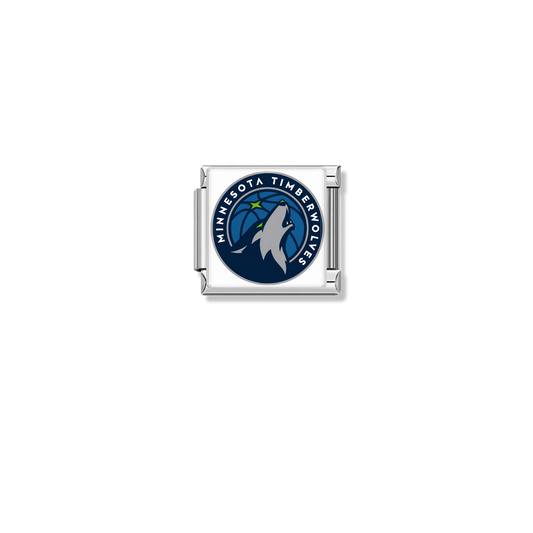 Minnesota Timberwolves Logo – silver Italian charm by Italycharm