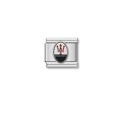 Maserati – silver Italian charm by Italycharm