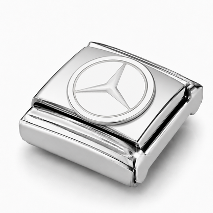 Mercedez-Benz – silver Italian charm close-up view