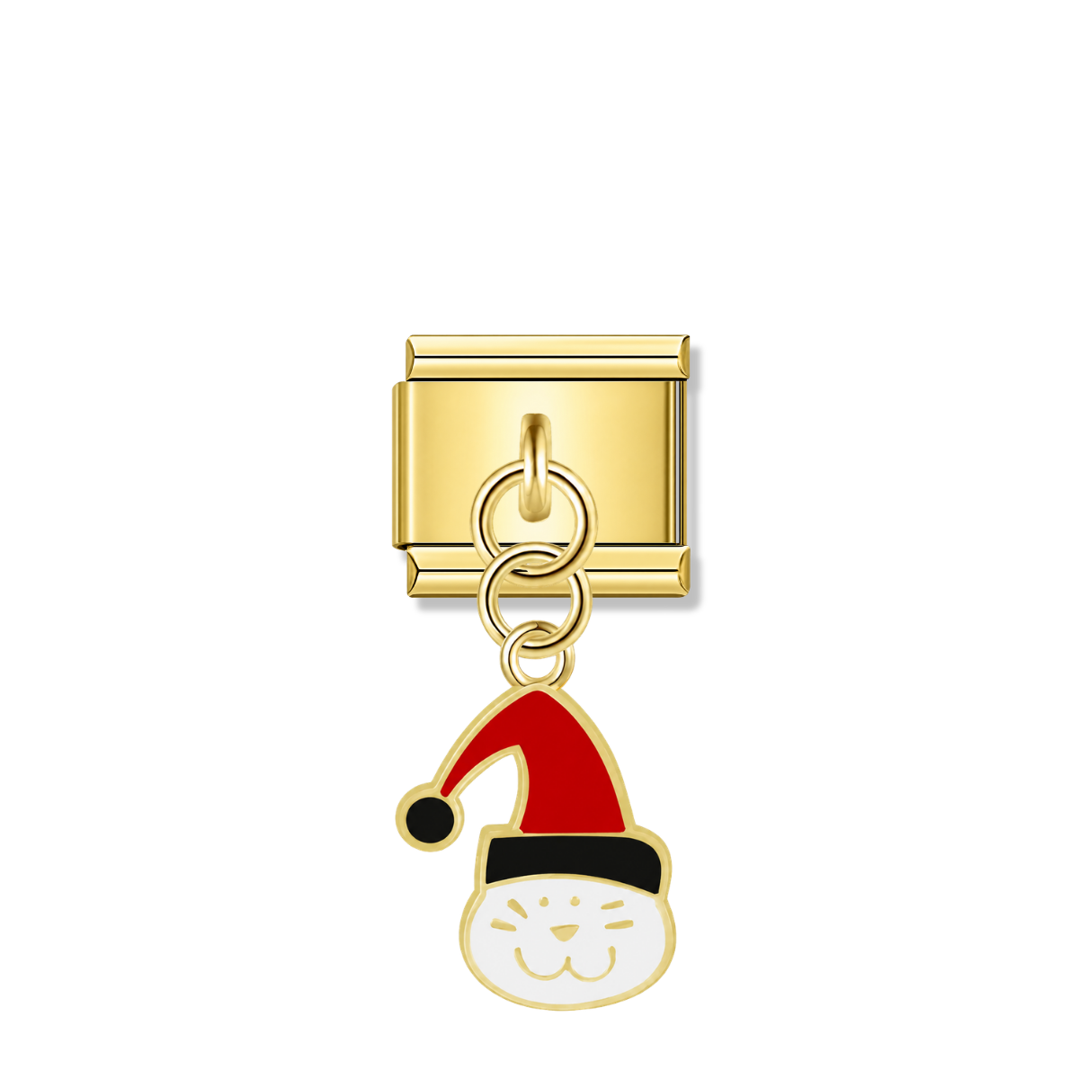 Merry Meow – gold Italian pendant charm by Italycharm