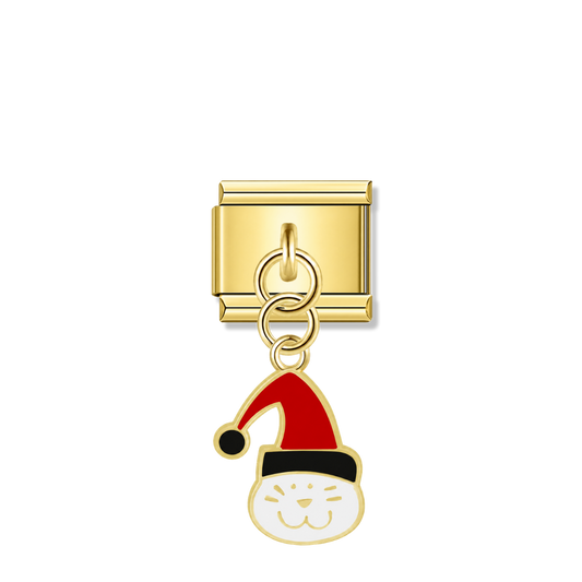 Merry Meow – gold Italian pendant charm by Italycharm