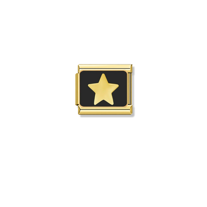 Midnight Star – gold Italian charm by Italycharm