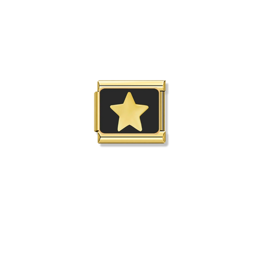 Midnight Star – gold Italian charm by Italycharm