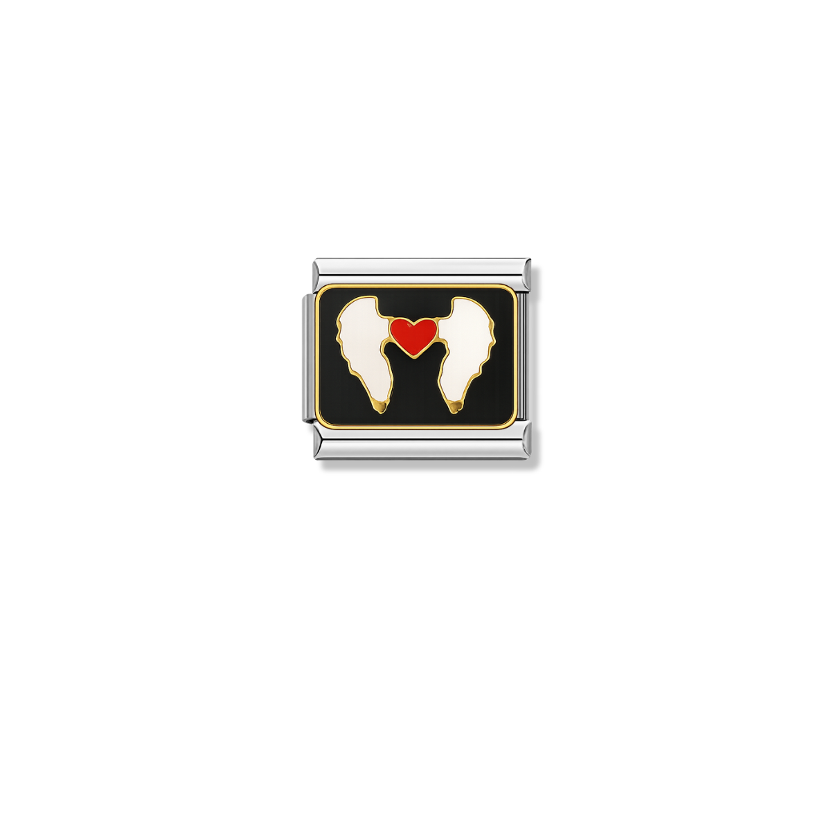 Midnight Wings – silver Italian charm by Italycharm