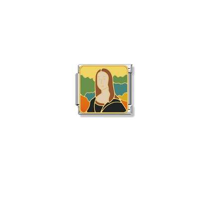 Mona Lisa – silver Italian charm by Italycharm