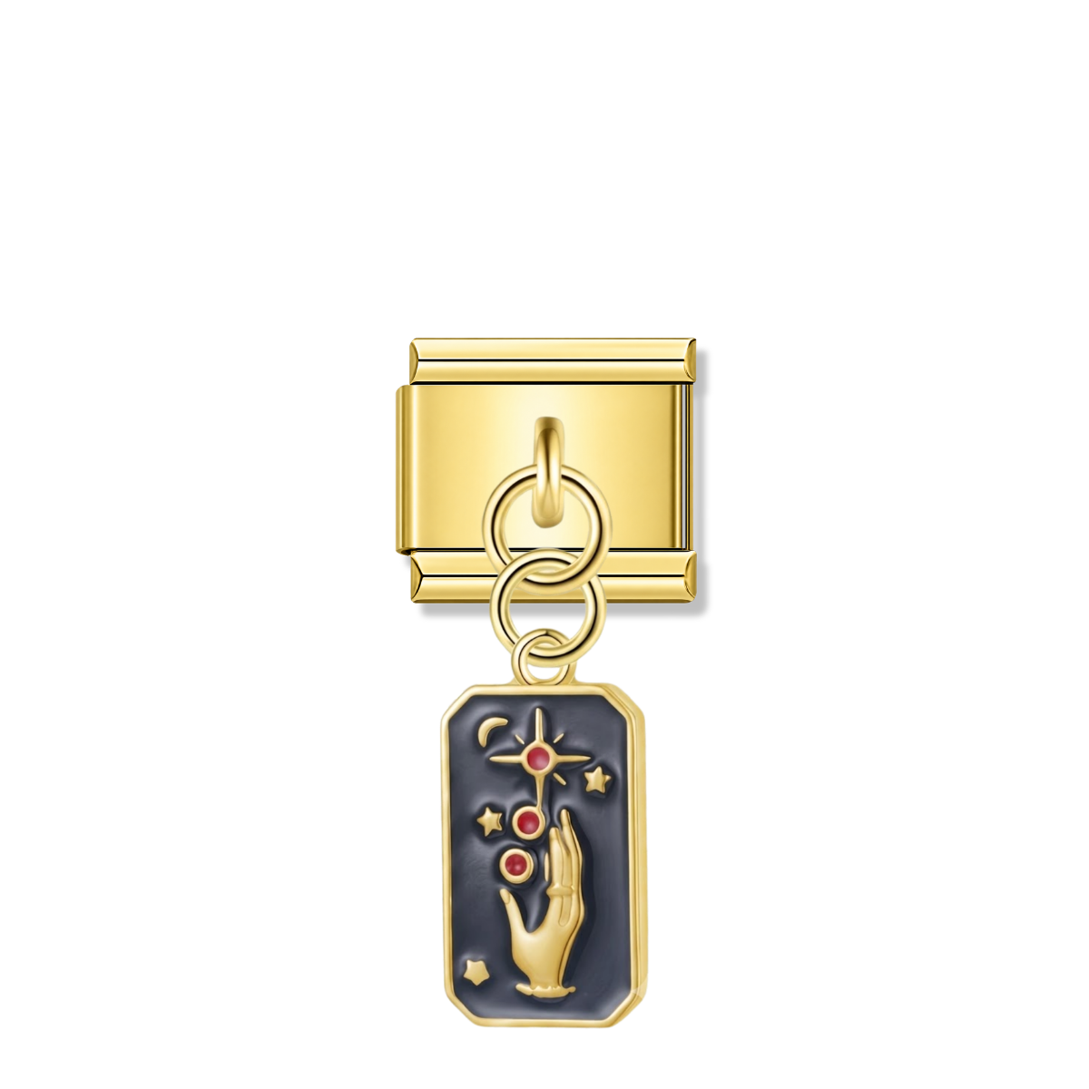 Mystic Hand of Fate – gold Italian pendant charm by Italycharm