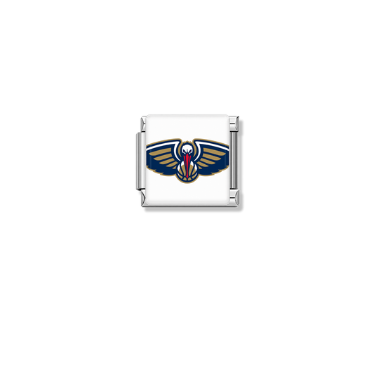 New Orleans Pelicans Logo – silver Italian charm by Italycharm