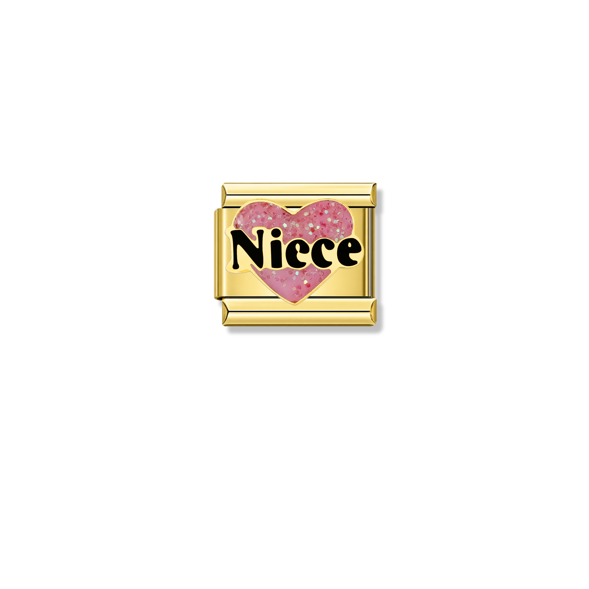 Niece – gold Italian charm by Italycharm