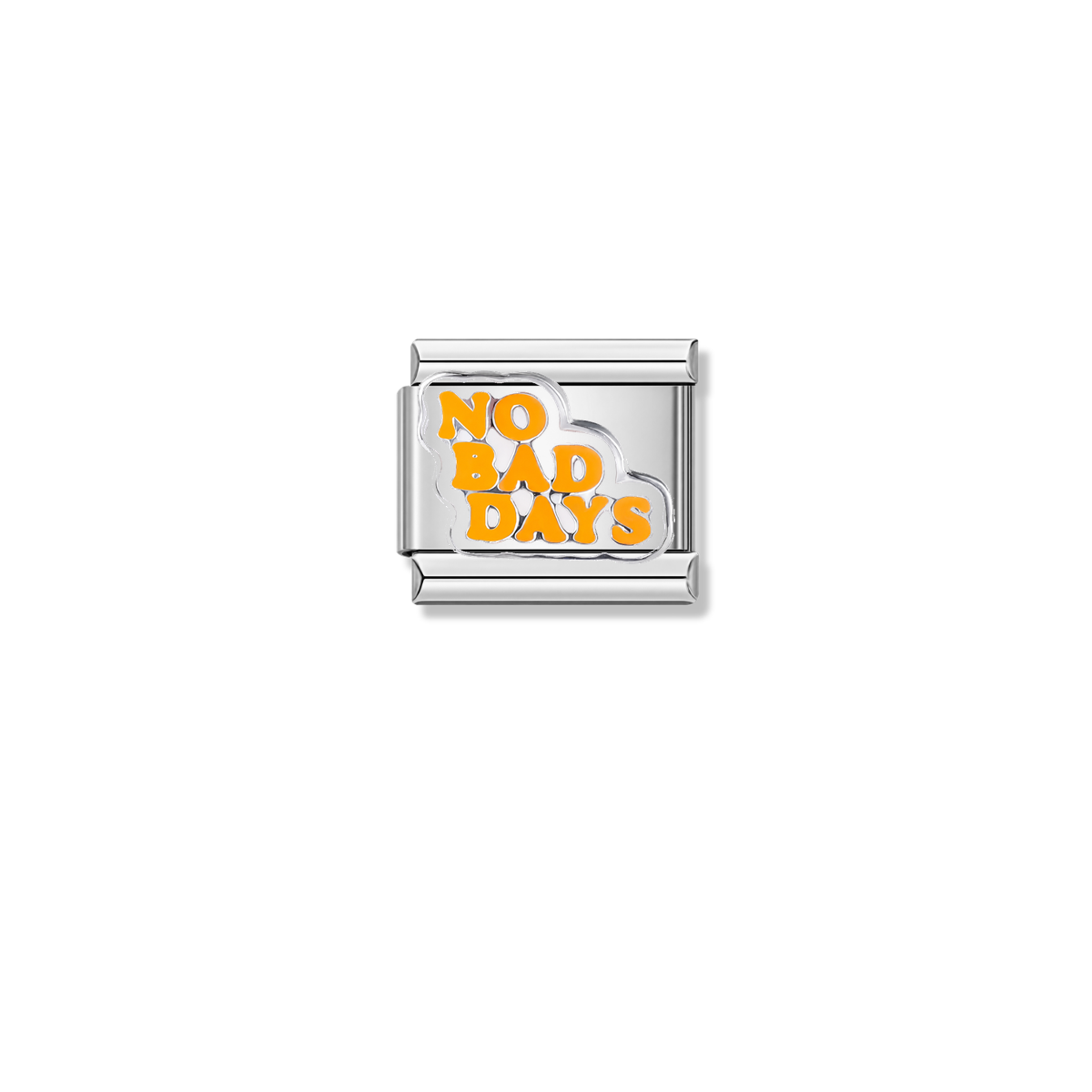 No Bad Days - Silver Italian Charm – Italian charm by Italycharm