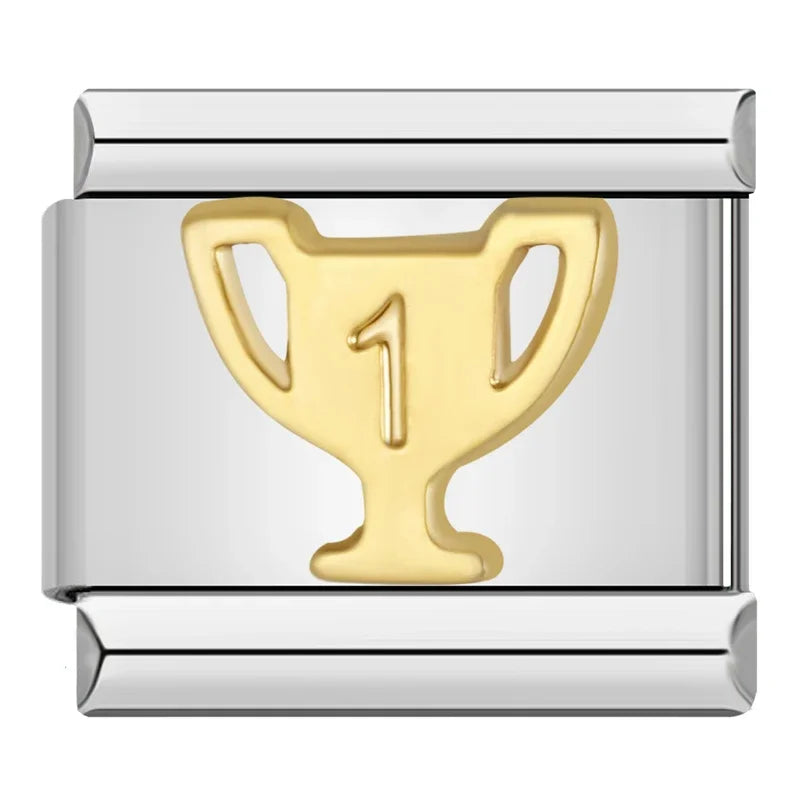 Number One - Gold Charm - Charmris