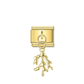 Ocean Coral – Gold Italian Pendant Charm