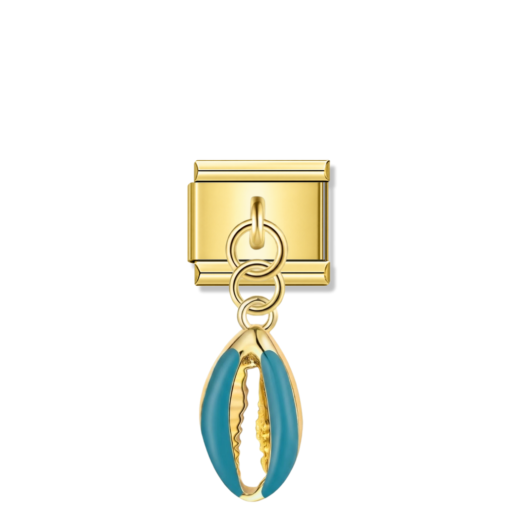 Ocean Shell - Gold Pendant Charm
