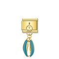 Ocean Shell - Gold Pendant Charm