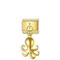Octopus – Gold Italian Pendant Charm