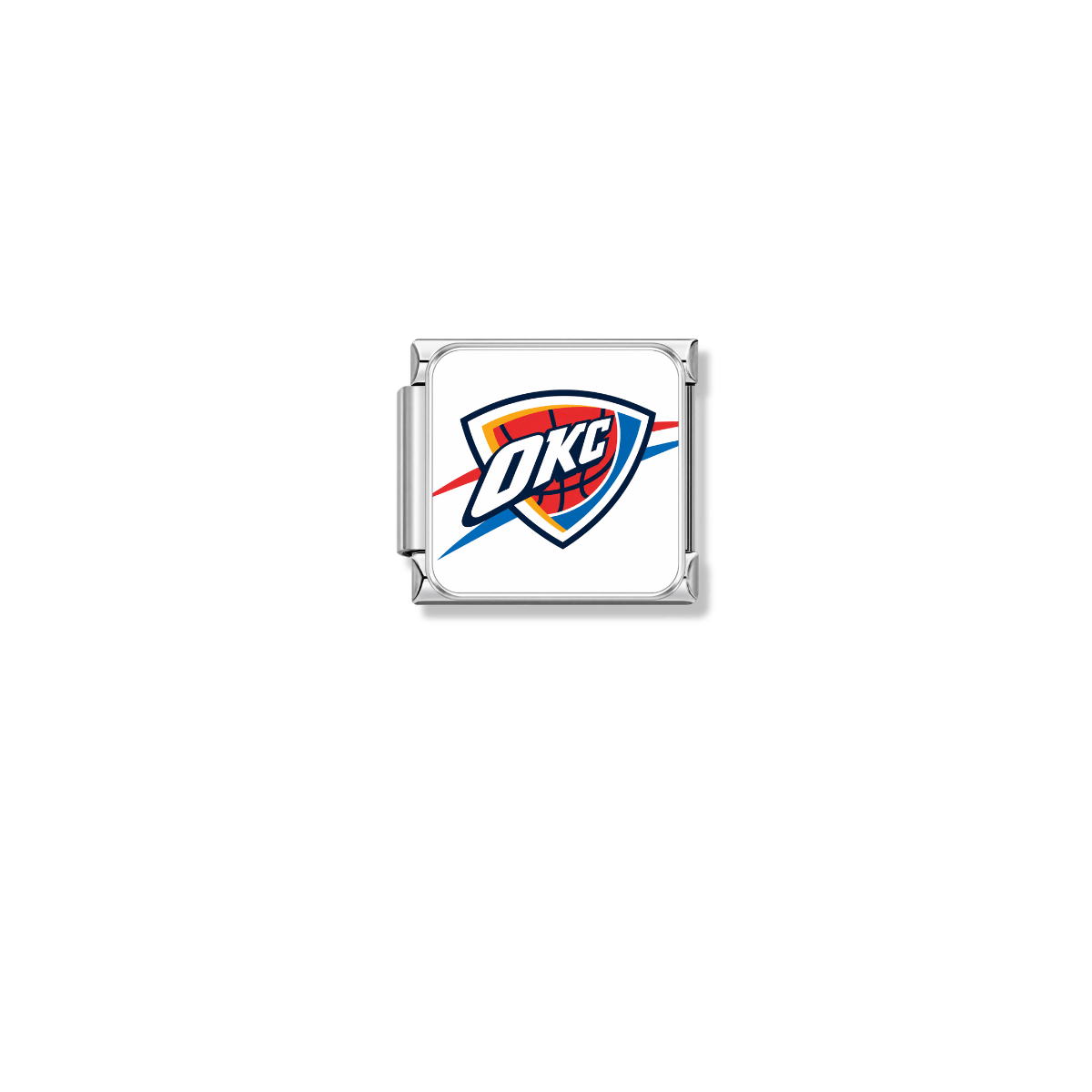Oklahoma City Thunder Logo – silver Italian charm by Italycharm