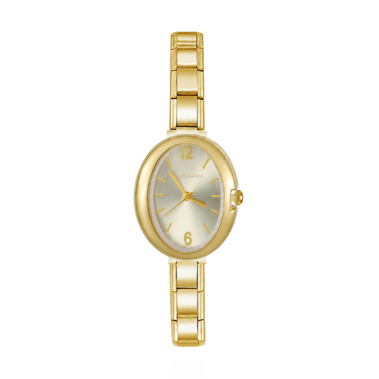 Oria Vintage – Champagne Dial Gold Women's Watch | Italycharm – Italian charm watch by Italycharm
