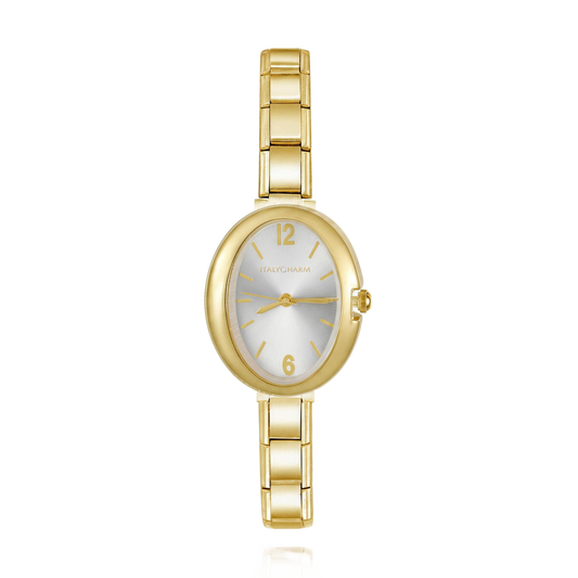 Oria Vintage – Ivory Dial Gold Women's Watch | Italycharm – Italian charm watch by Italycharm