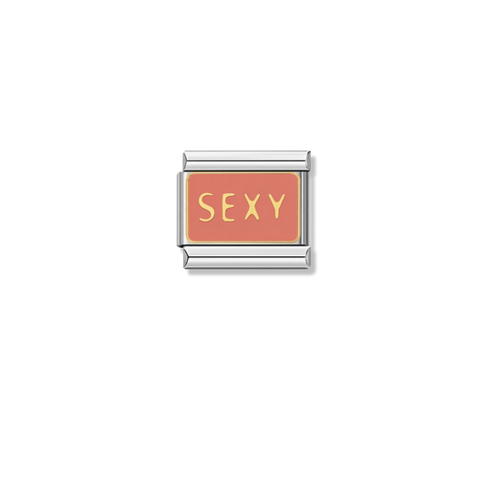 Pink Sexy – silver Italian charm by Italycharm