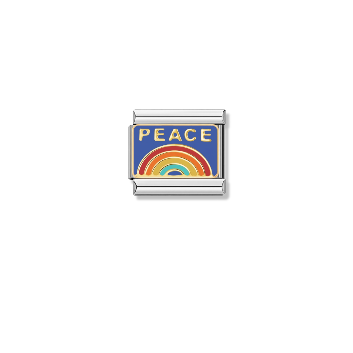 Peace - Silver Italian Charm – Italian charm by Italycharm